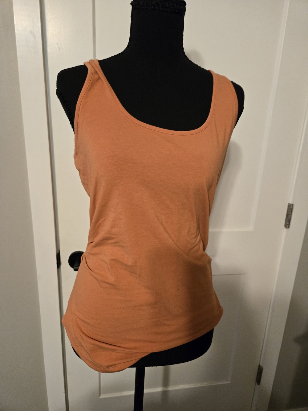 Athleta Outbound Cotton Blend Scoop Neck Tank Top Orange SP